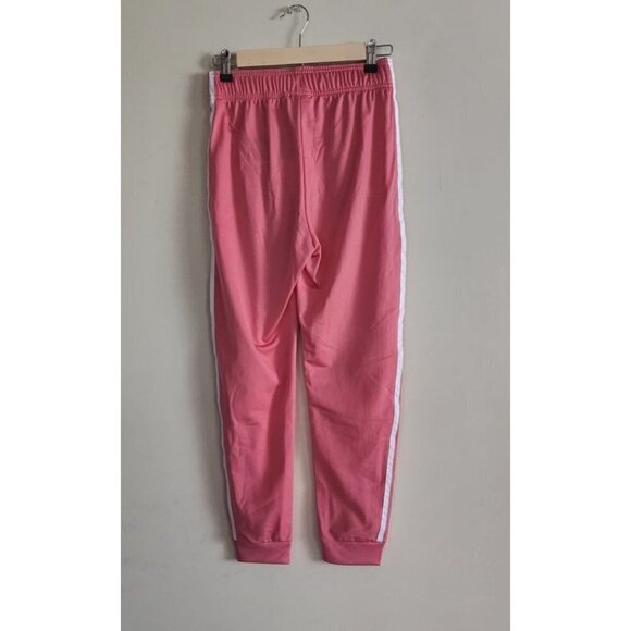 NWT kids adidas track pants in a hazy rose/ white size medium - Picture 2 of 9